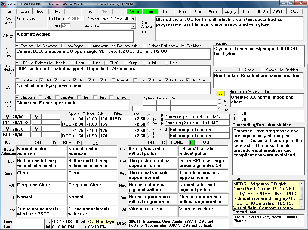 patient records